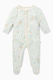 MORI Cream Organic Cotton and Bamboo Peter Rabbit Clever Zip-Up Sleepsuit - Image 4 of 6