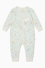 MORI Cream Organic Cotton and Bamboo Peter Rabbit Clever Zip-Up Sleepsuit - Image 5 of 6