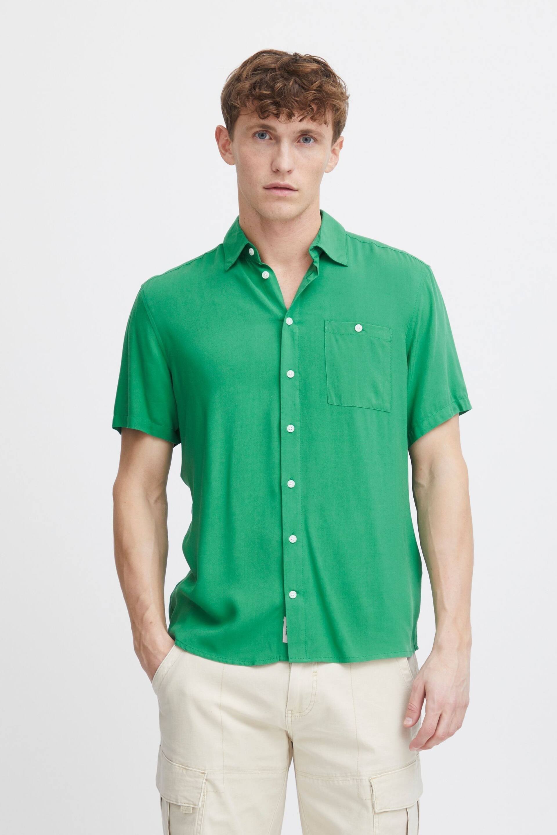 Blend Green Short Sleeve Shirt - Image 1 of 5