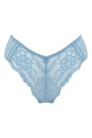 Pour Moi Blue Fleur Cheeky V-Shaped Briefs - Image 3 of 4