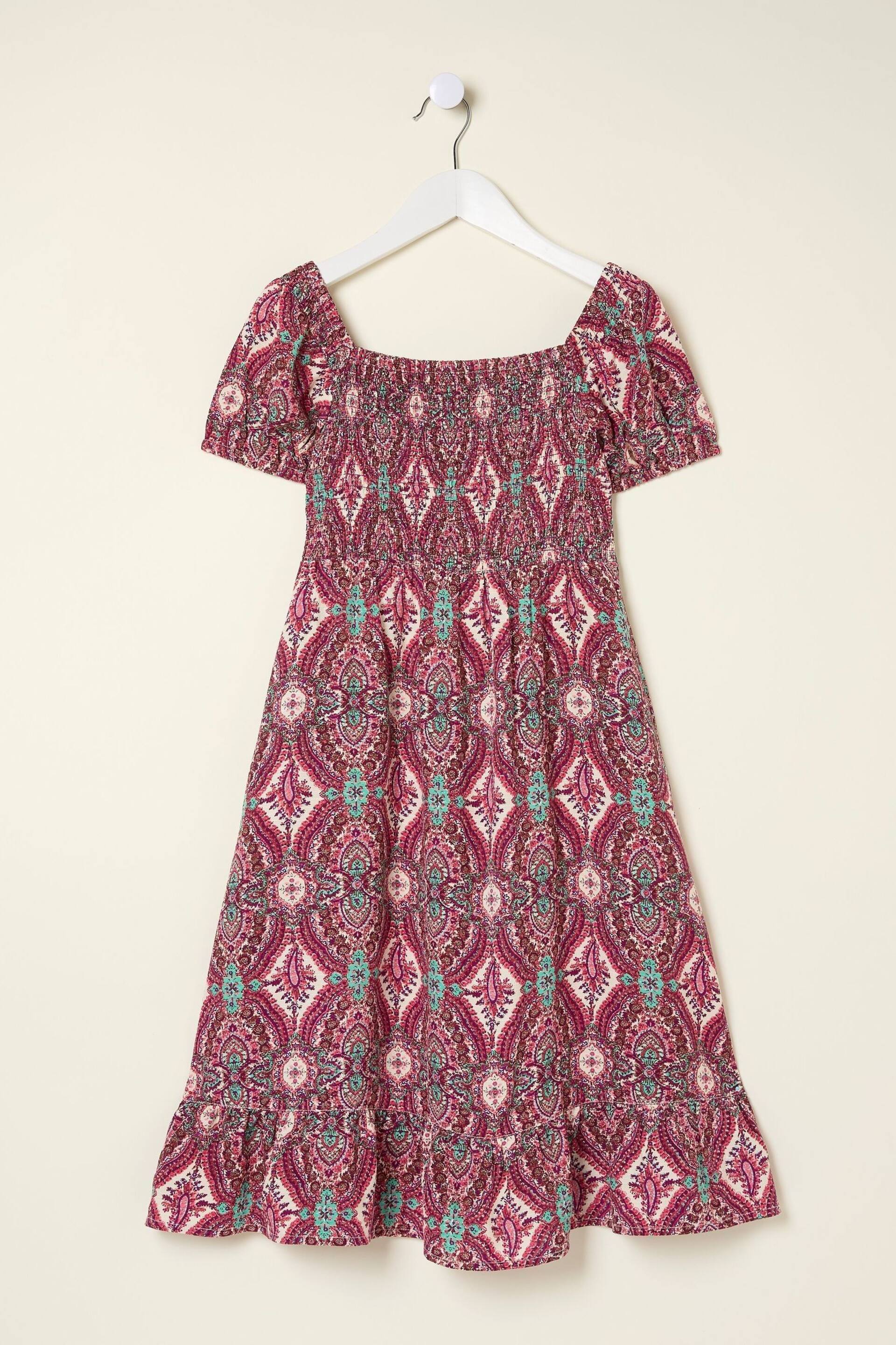 FatFace Purple Adele Paisley Midi Dress - Image 5 of 5