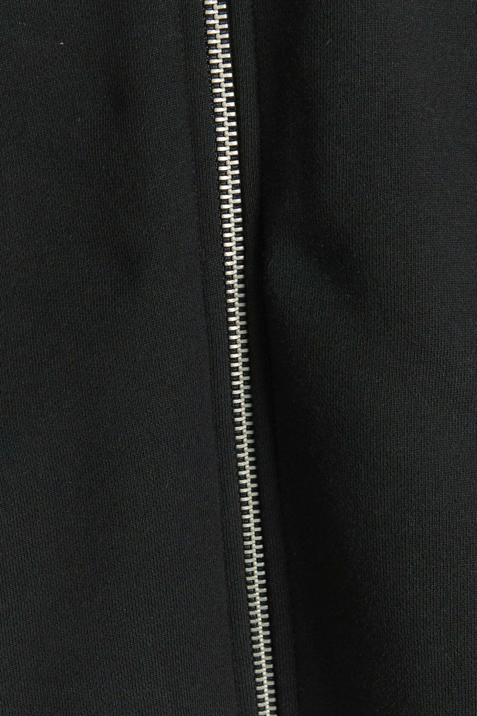 River Island Black Long Sleeve Regular Fit Zip Thru Sweatshirt - Image 4 of 4