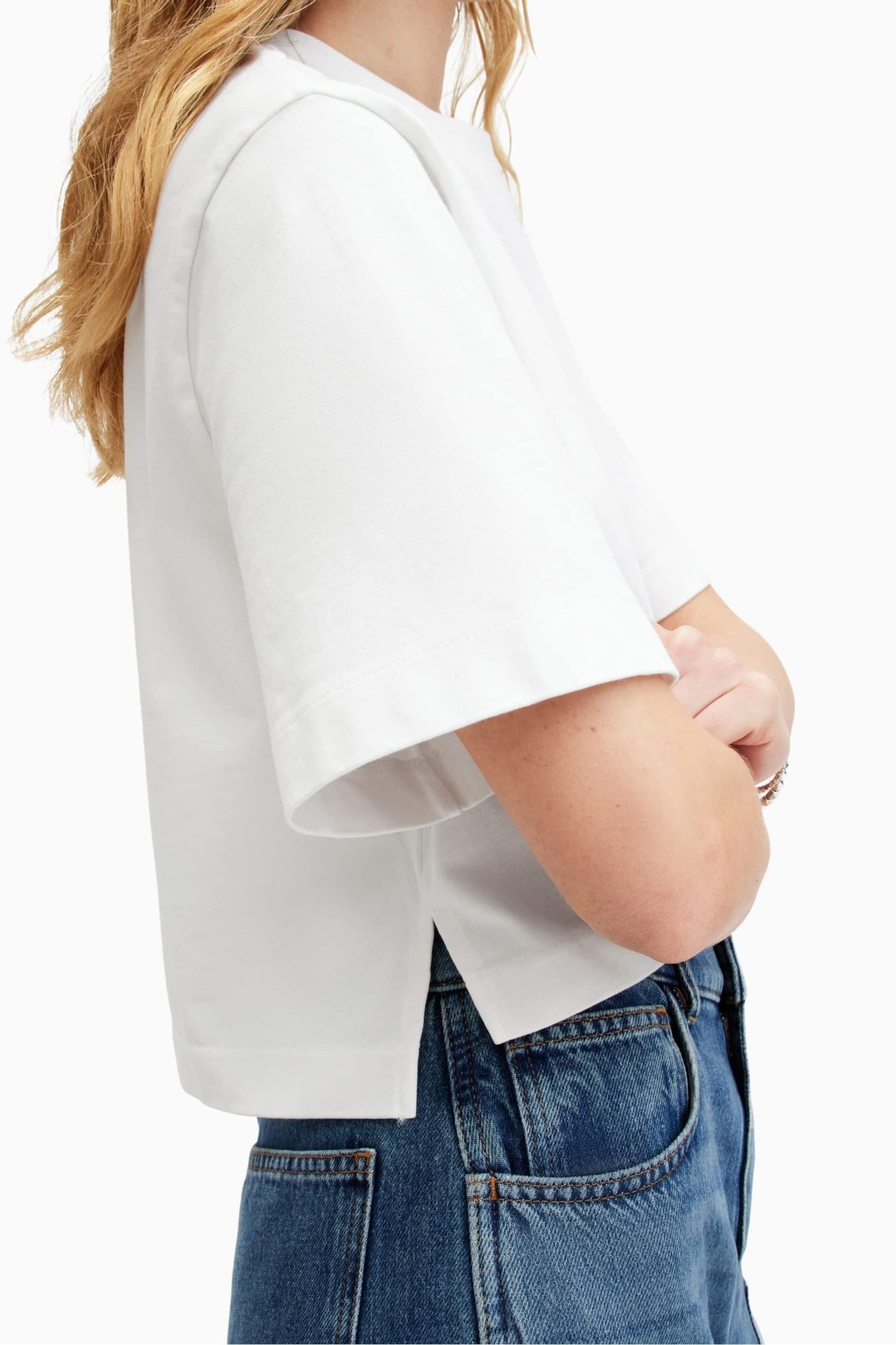 AllSaints White Lottie T-Shirt - Image 4 of 7