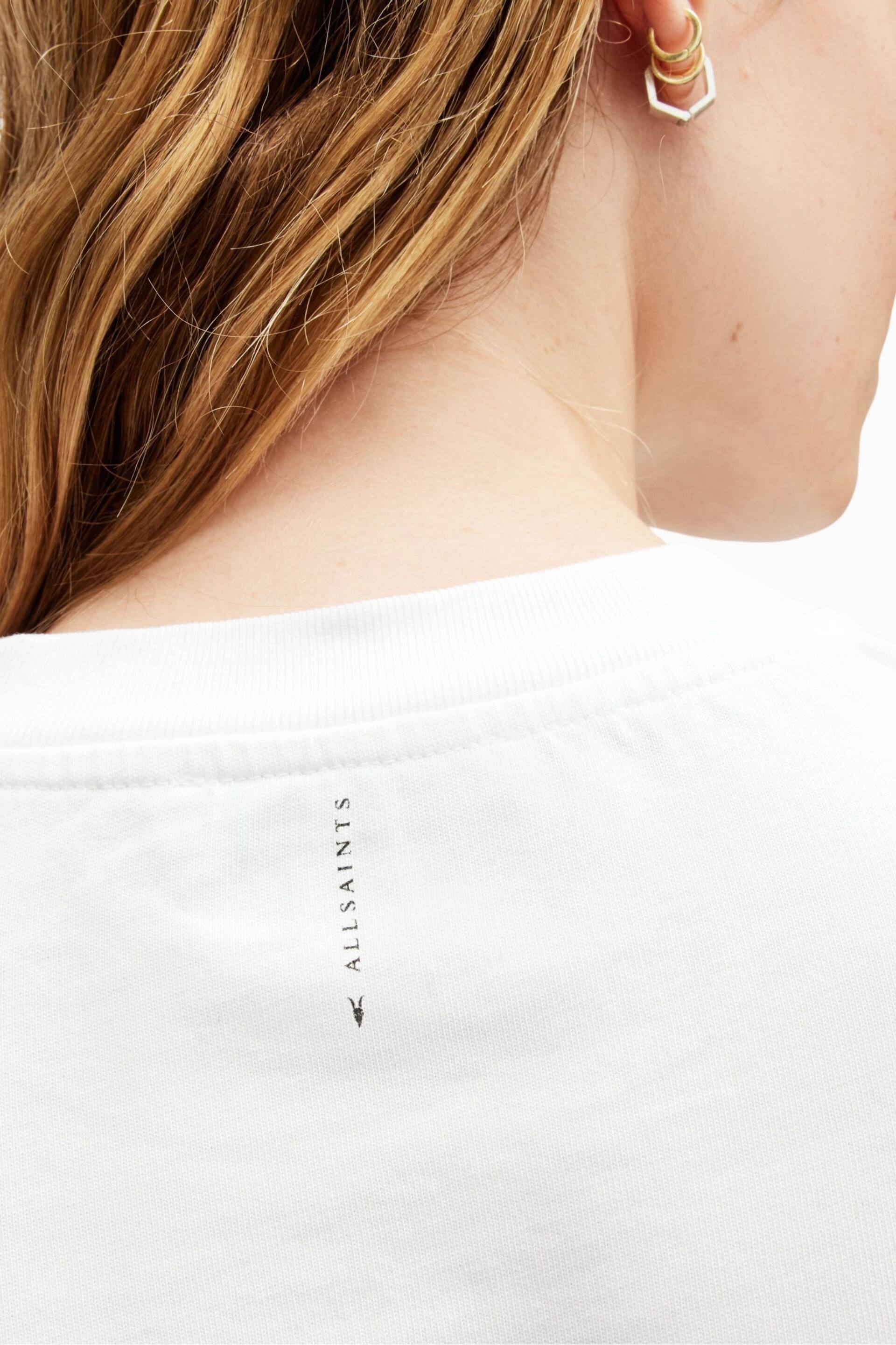 AllSaints White Lottie T-Shirt - Image 6 of 7