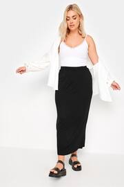 Yours Curve Black Tube Maxi Skirt - Image 3 of 5