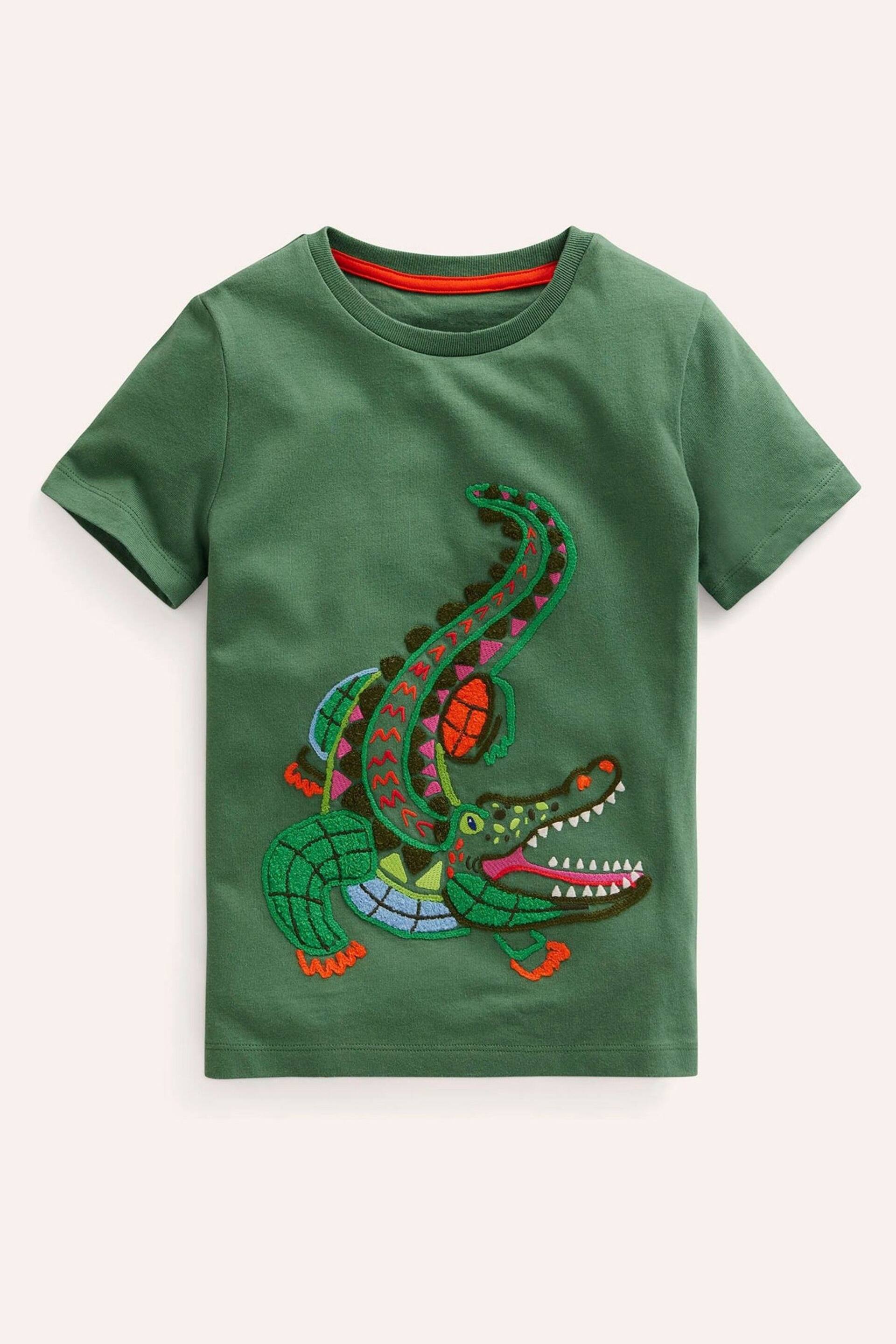 Boden Green Chainstitch Animal Print T-Shirt - Image 1 of 3