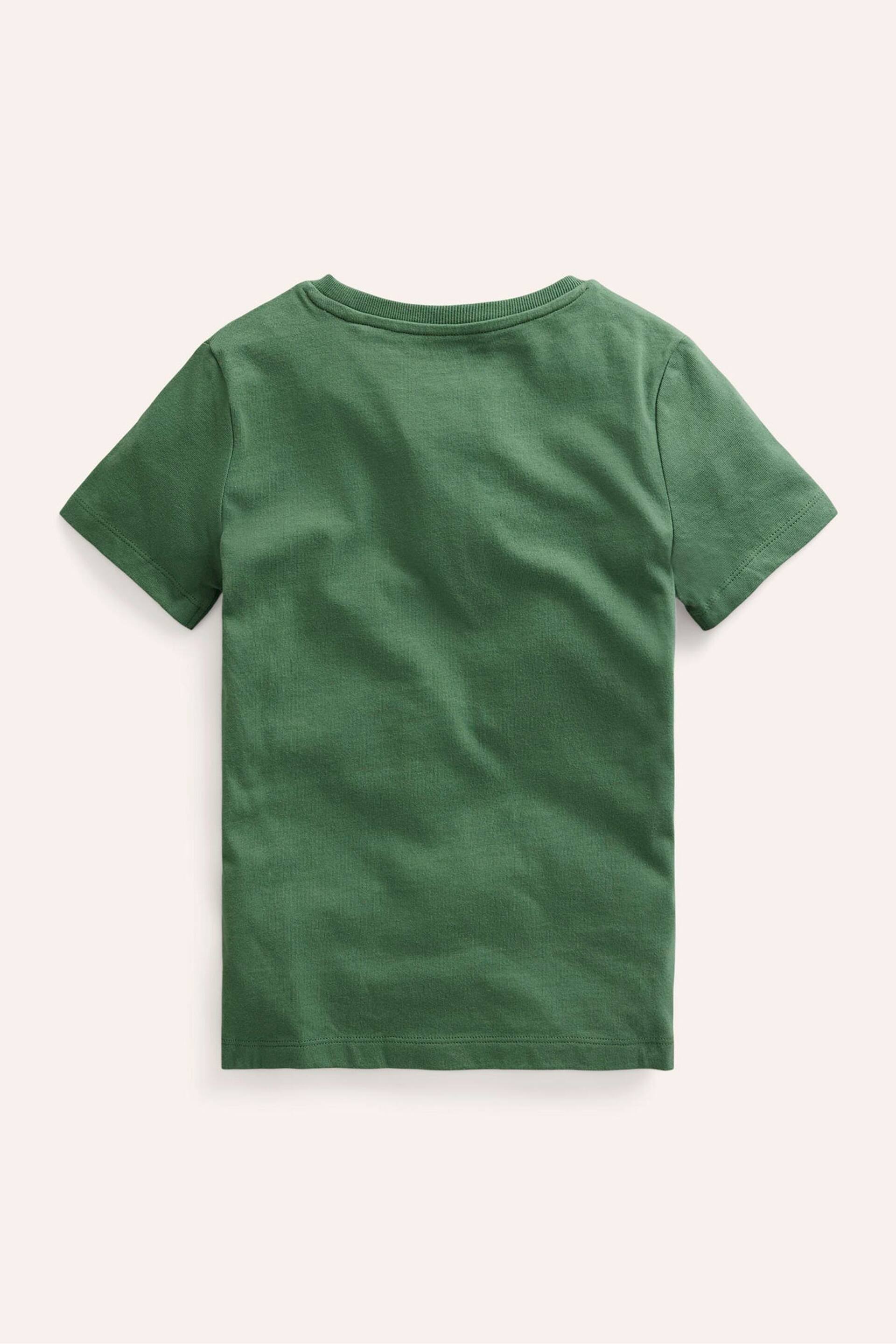 Boden Green Chainstitch Animal Print T-Shirt - Image 2 of 3