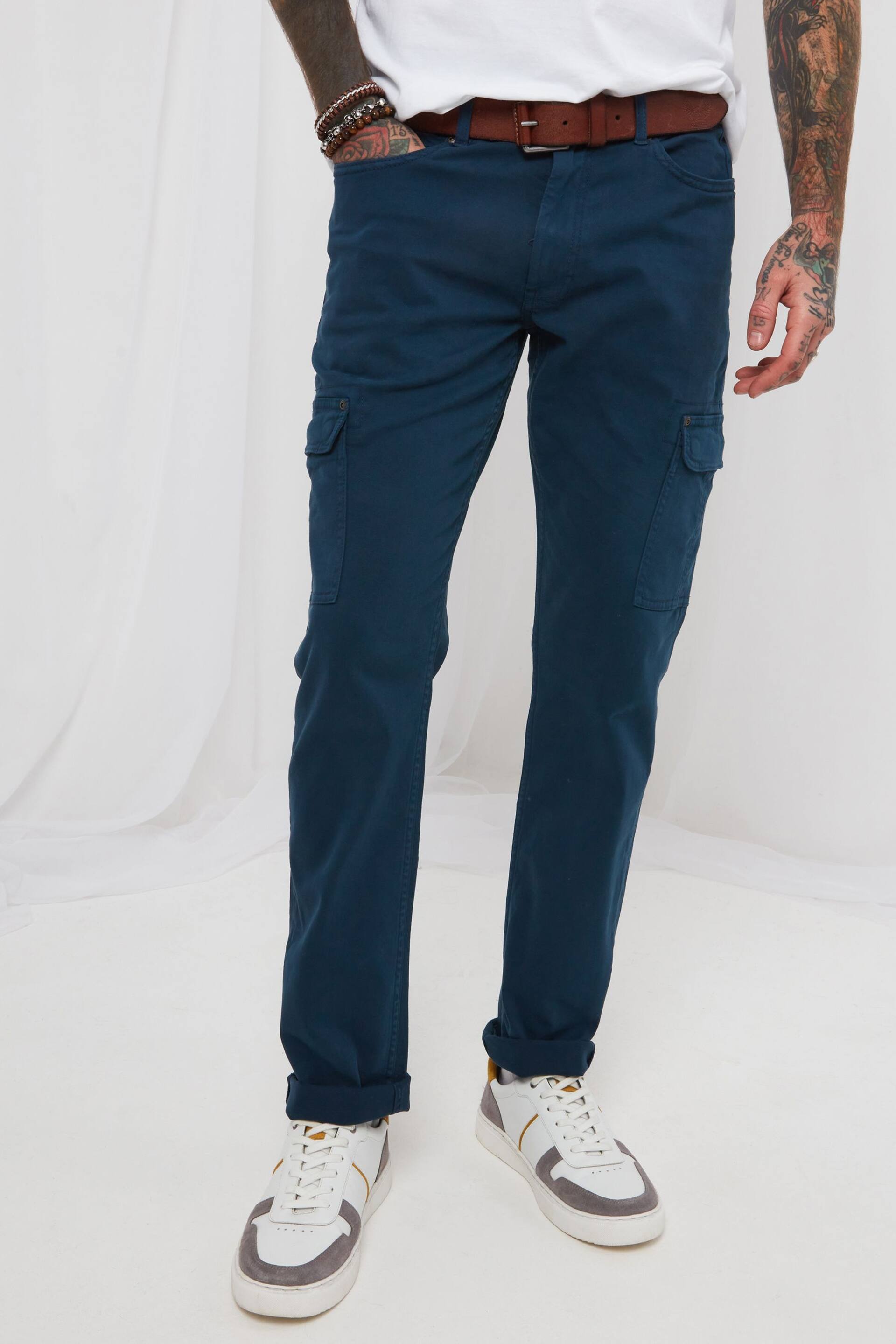 Joe Browns Blue Full Of Action Combat Trousers - Image 1 of 5
