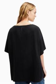 AllSaints Black Lydia T-Shirt - Image 3 of 7