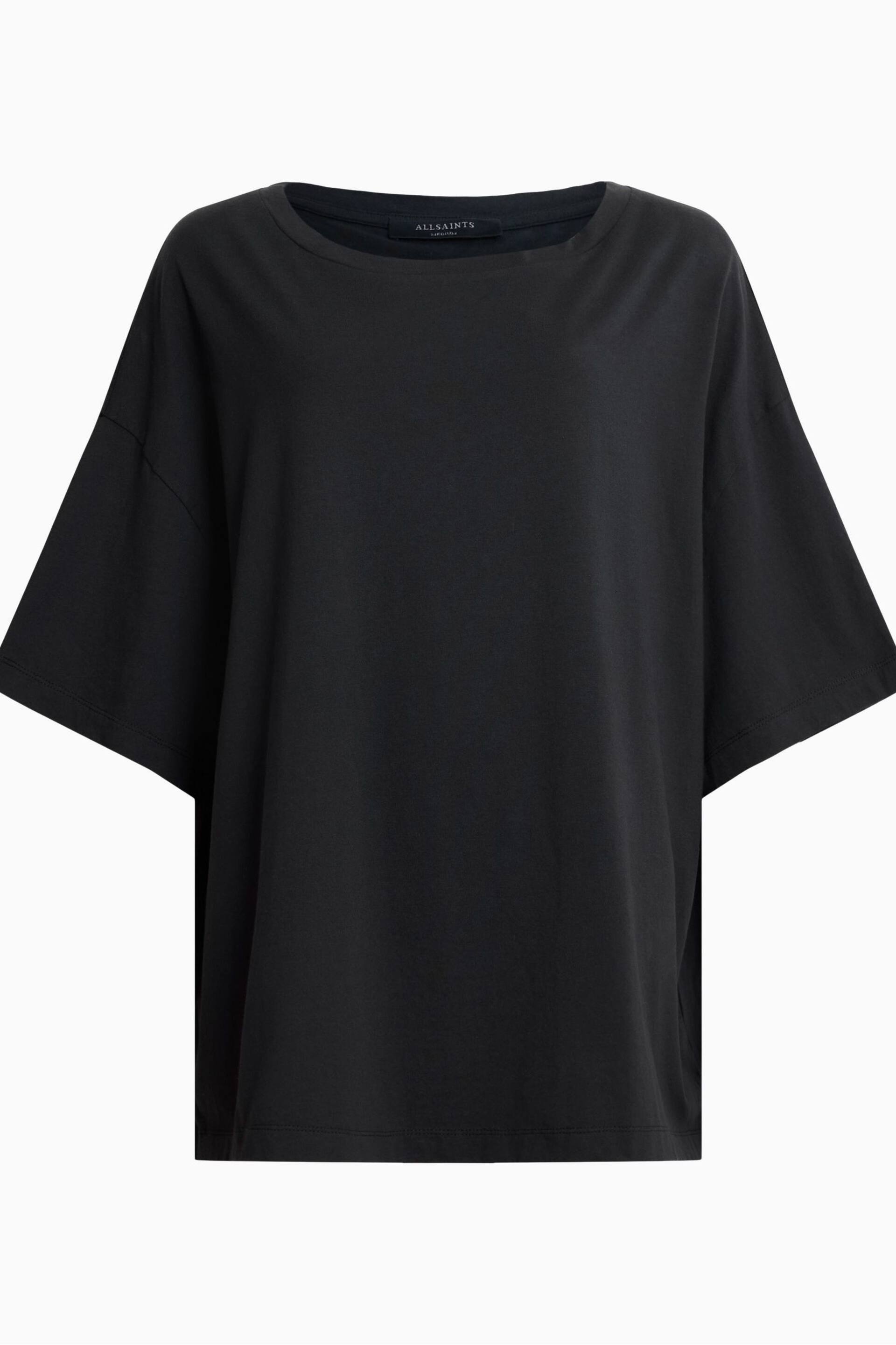 AllSaints Black Lydia T-Shirt - Image 7 of 7