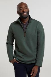 Mountain Warehouse Green Mens Beta Zip Neck Top - Image 1 of 5