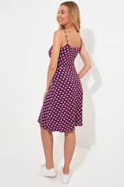 Joe Browns Red Geo Print Strappy Jersey Sun Dress - Image 3 of 6