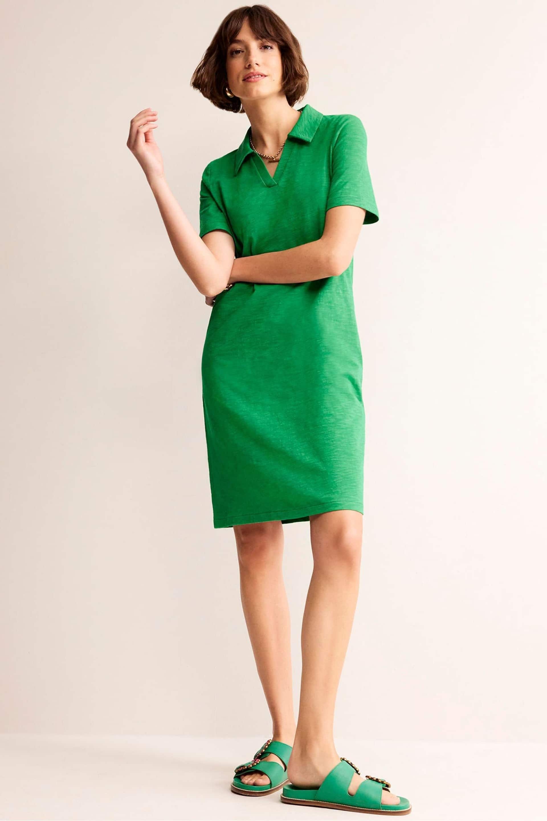 Boden Green Ingrid Polo Cotton Dress - Image 2 of 5