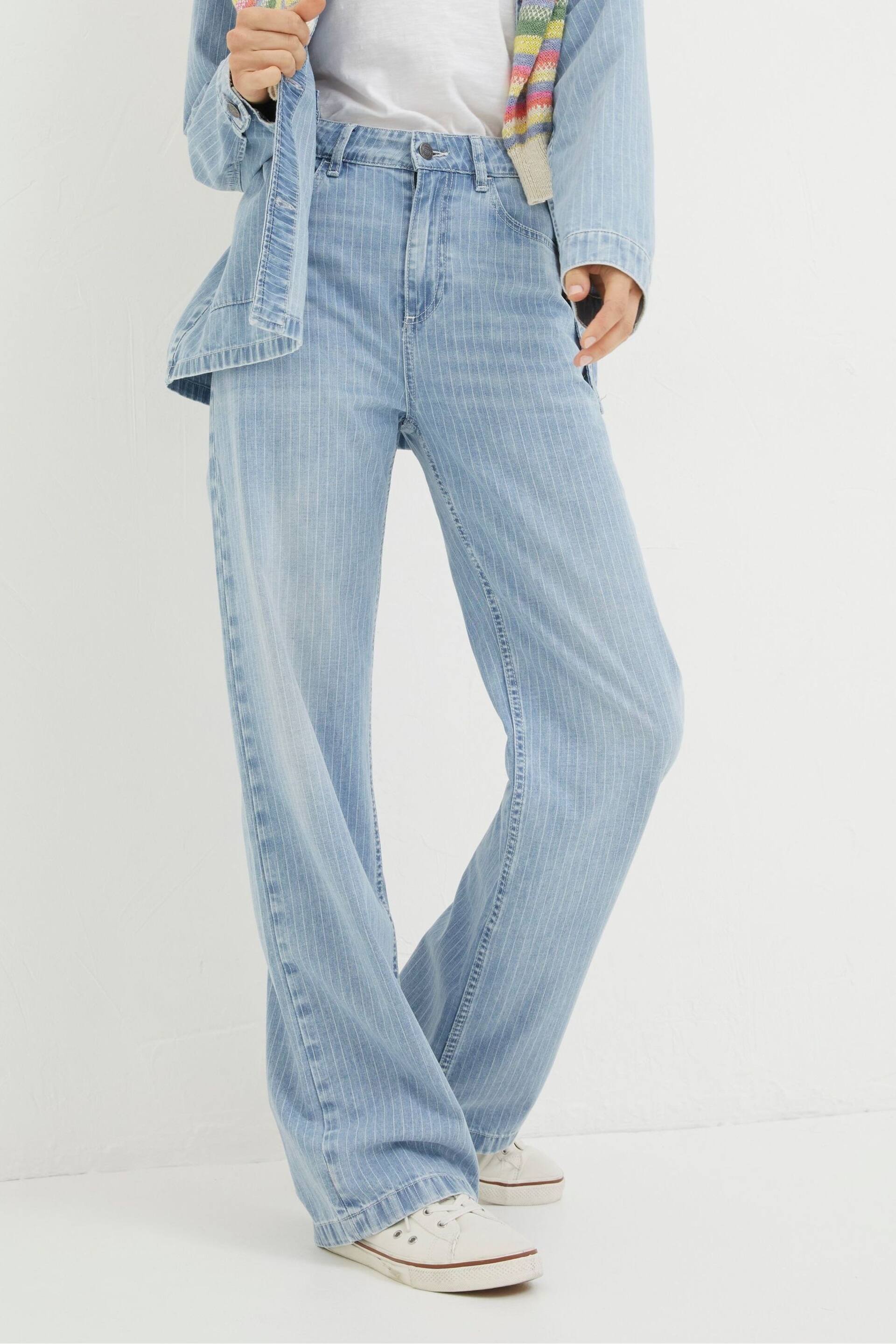 FatFace Blue Blue Salle Stripe Jeans - Image 1 of 6