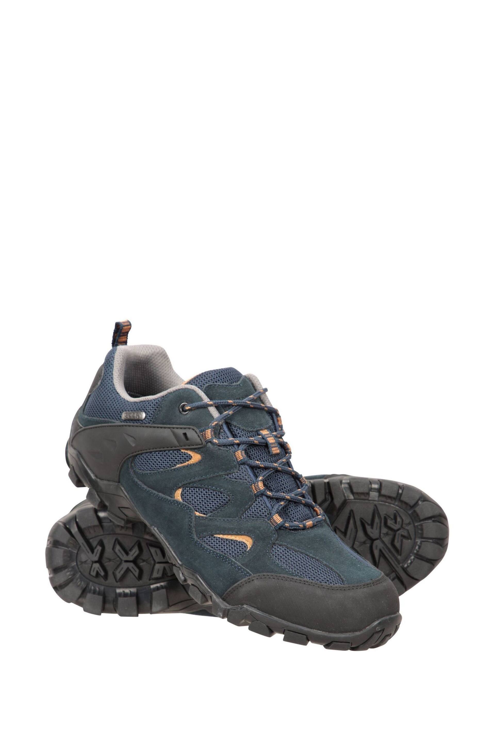 Mountain Warehouse Blue Mens Curlews Waterproof Walking Shoes - Image 1 of 5