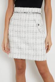 Guess White Tweed Mid Rise Pencil Skirt - Image 1 of 6