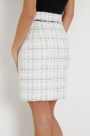 Guess White Tweed Mid Rise Pencil Skirt - Image 2 of 6