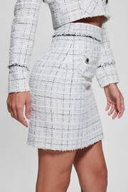 Guess White Tweed Mid Rise Pencil Skirt - Image 5 of 6