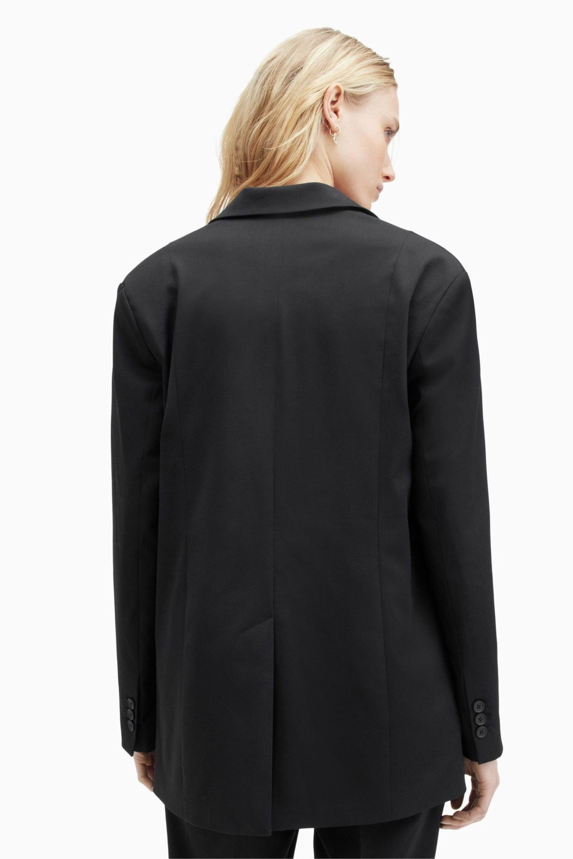 AllSaints Black Nellie Blazer - Image 2 of 9