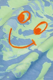 Monsoon Blue Oversized Happy Tie Dye T-Shirt - Image 3 of 3