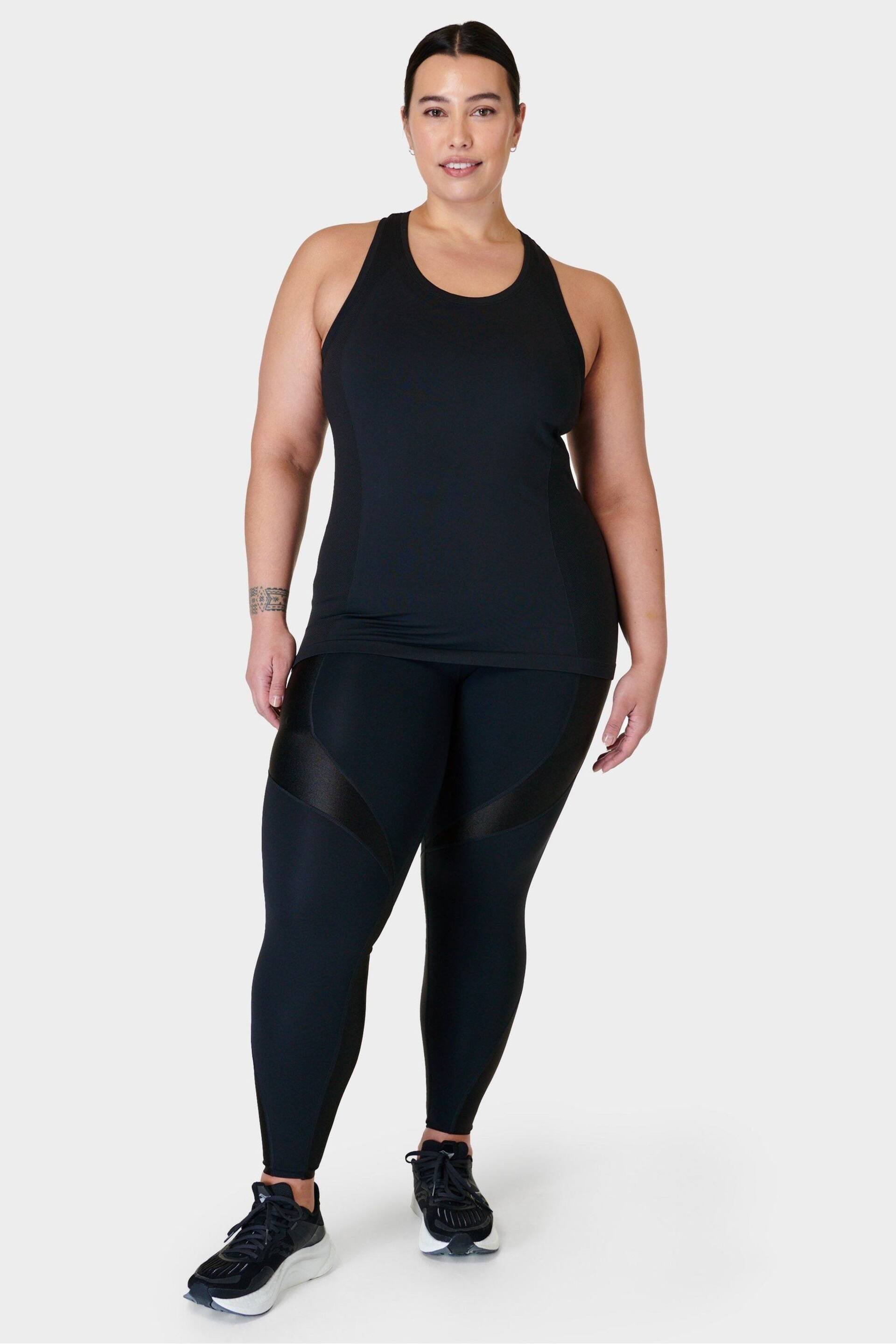 Sweaty Betty Black Athlete Seamless Workout Tank Top - Image 4 of 8