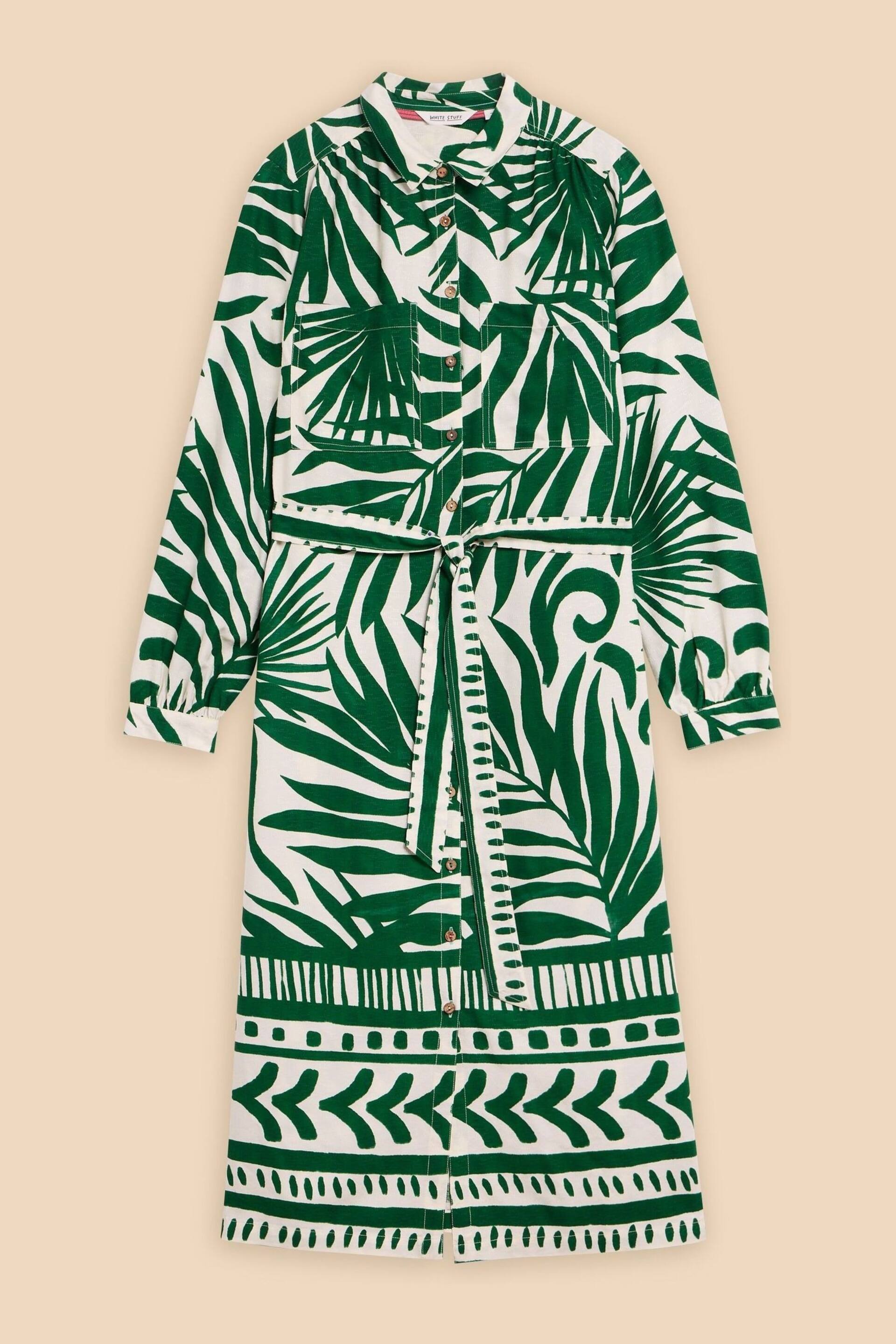 White Stuff Green Toni EcoVero™ Shirt Dress - Image 5 of 7