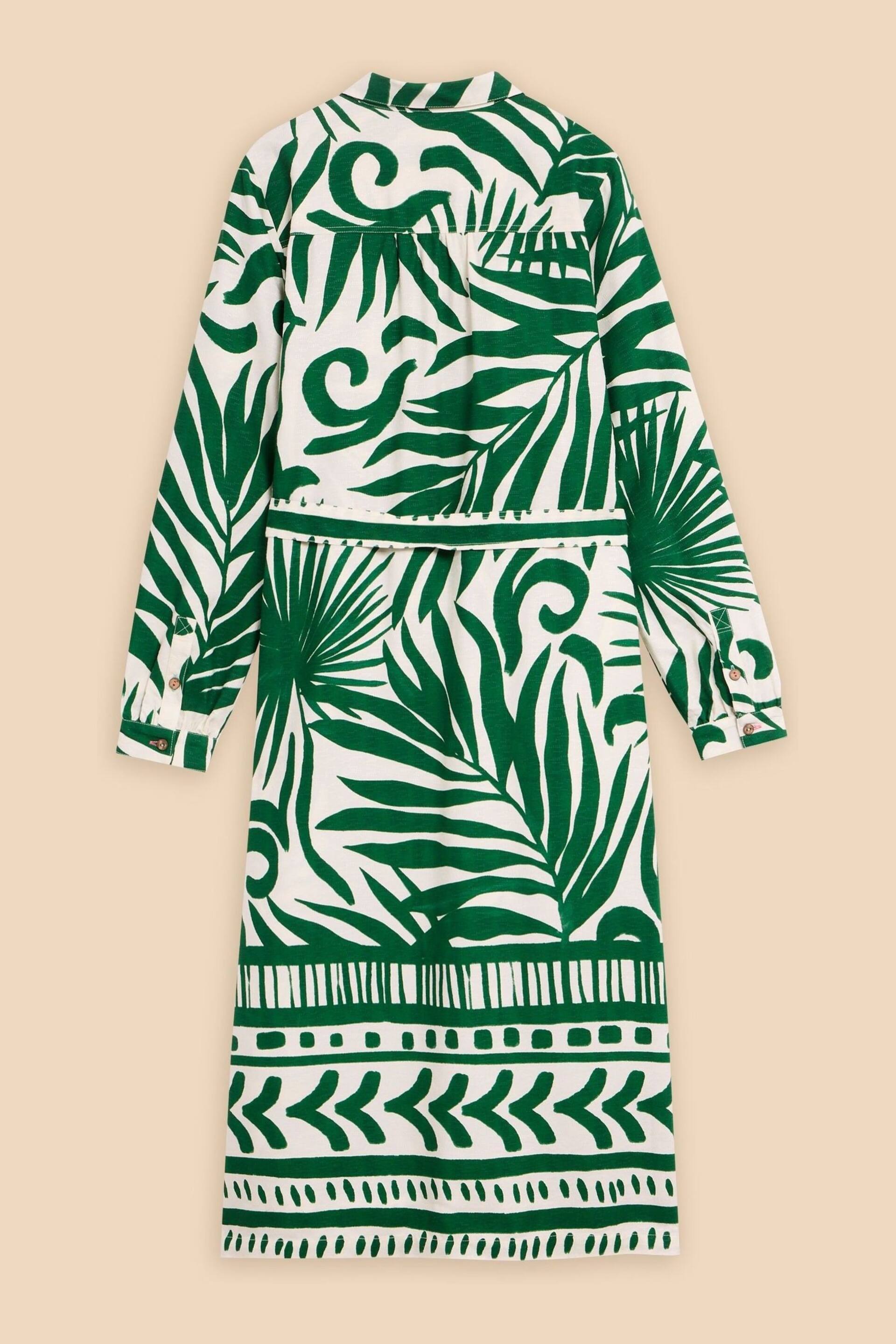 White Stuff Green Toni EcoVero™ Shirt Dress - Image 6 of 7