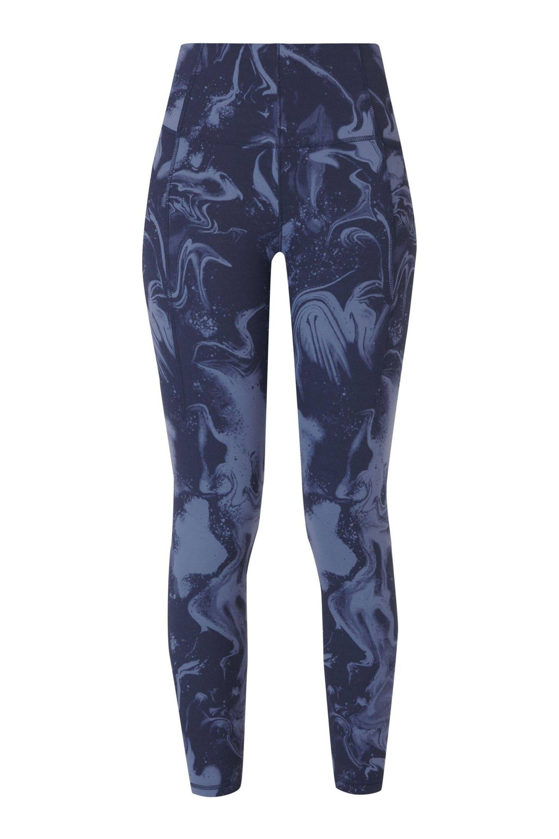 Sweaty Betty Blue Marble Speckle Print 7/8 Length Super Soft Yoga Leggings - Image 6 of 6