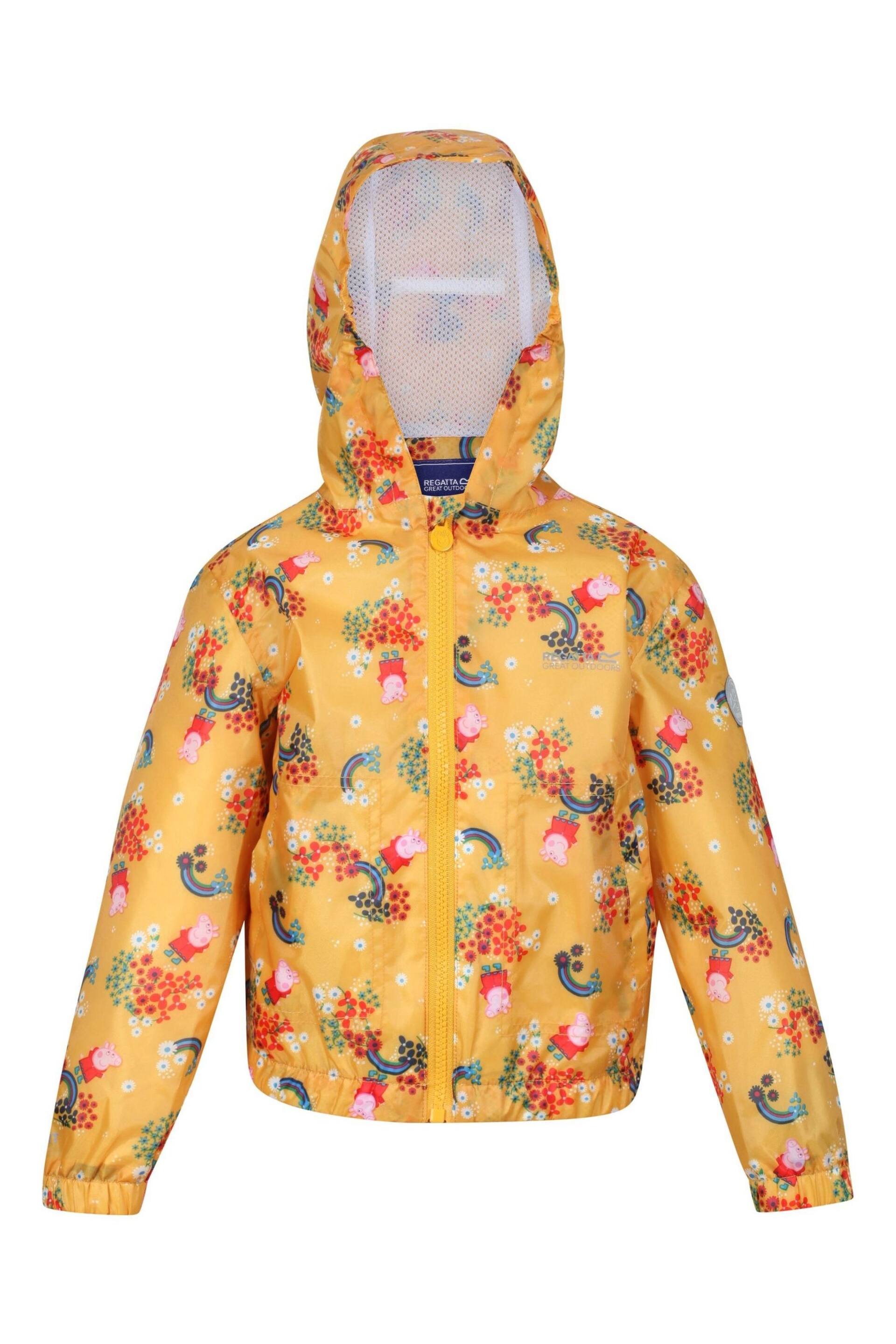 Regatta Yellow Peppa Pig Muddy Puddle Waterproof Jacket - Image 1 of 4