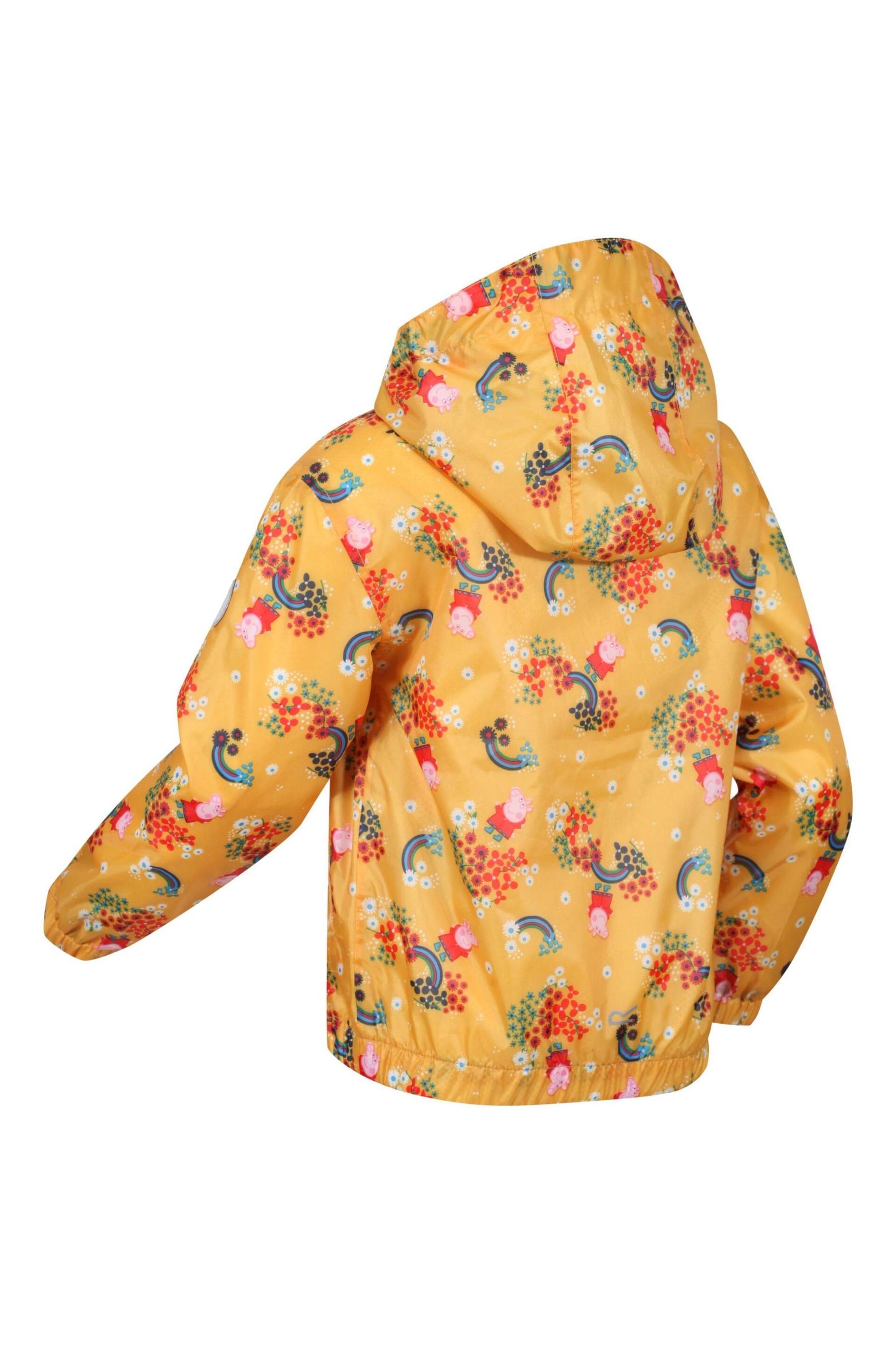 Regatta Yellow Peppa Pig Muddy Puddle Waterproof Jacket - Image 3 of 4