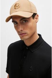 BOSS Natural Cotton-Blend Cap With Embroidered Double Monogram - Image 1 of 4