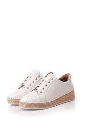 Moda in Pelle Mini Breely Wedges Woven Sole White Trainers - Image 2 of 4