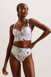 Ted Baker White Ulania Longline Cupped Bikini Top - Image 2 of 5