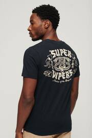 Superdry Black Retro Rocker Graphic T-Shirt - Image 2 of 8