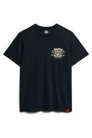 Superdry Black Retro Rocker Graphic T-Shirt - Image 4 of 8