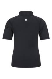 Mountain Warehouse Black Kids Short Sleeved Rash Vest - Image 4 of 5