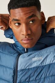 Regatta Navy Blue Hooded Hillpack II Lightweight Padded Jacket - Image 5 of 9