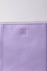 Lakeland Leather Purple Alston Curved Leather Cross-Body Bag - Image 3 of 6