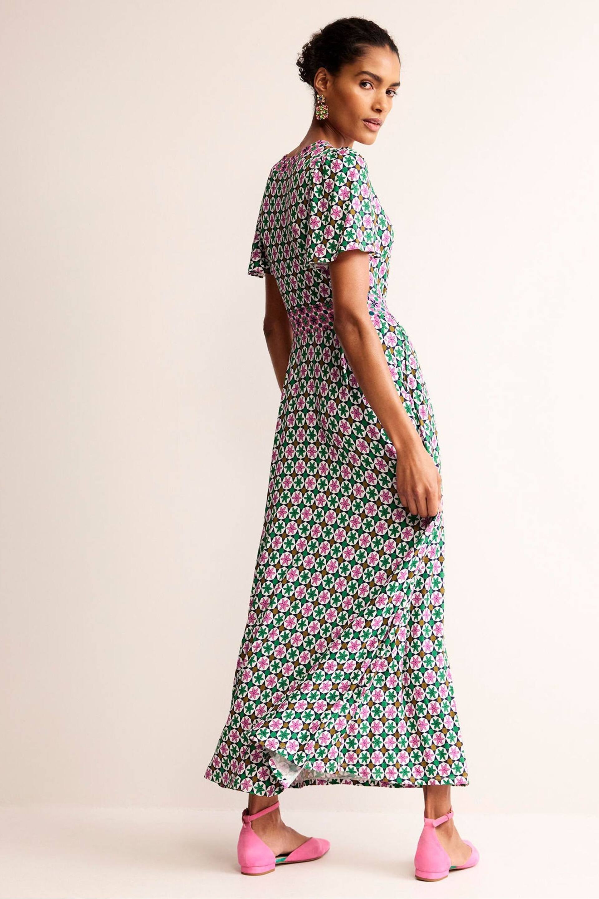 Boden Multi Flutter Jersey Maxi Dress - Image 3 of 5