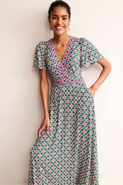 Boden Multi Flutter Jersey Maxi Dress - Image 4 of 5