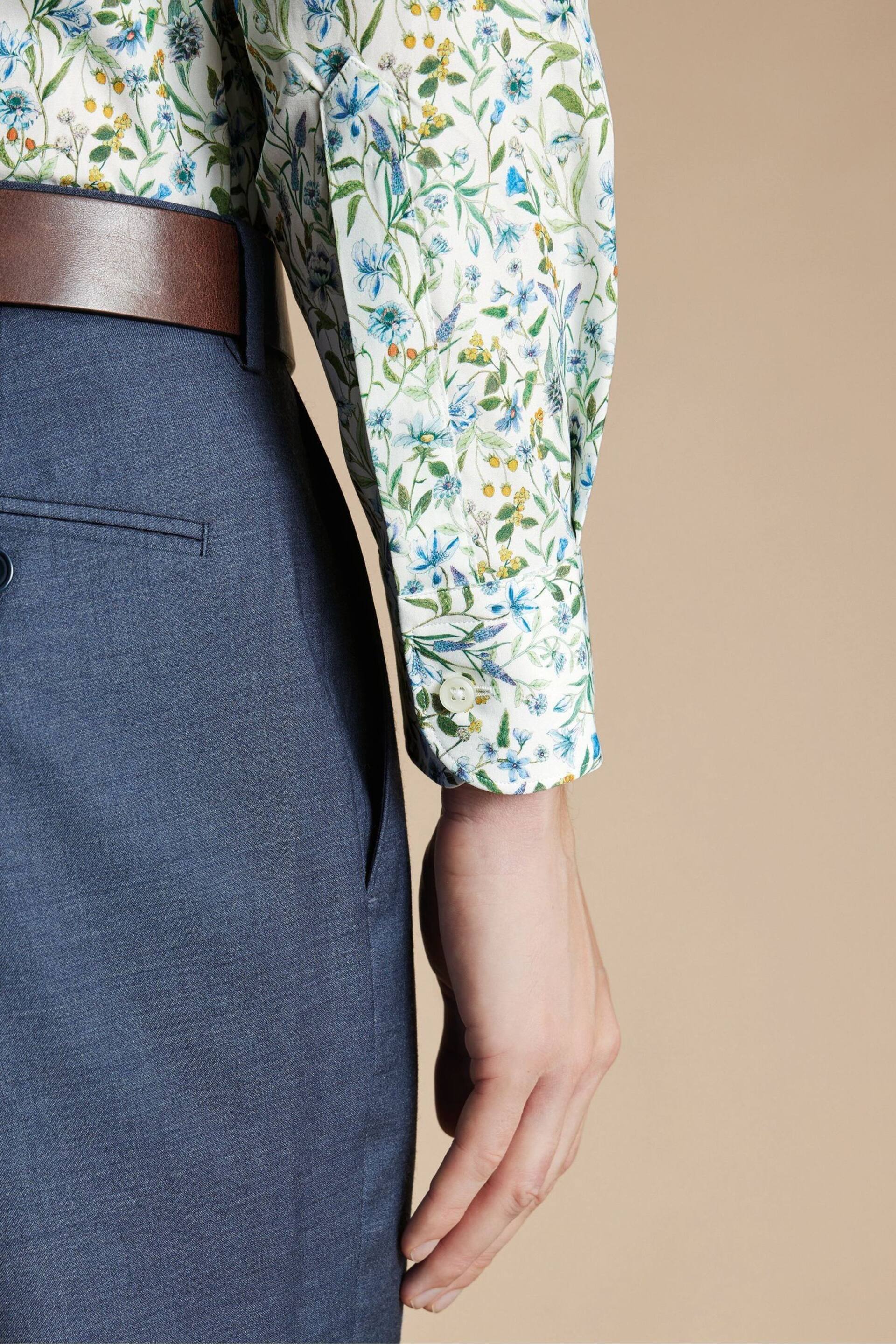 Charles Tyrwhitt Multi Slim Fit Liberty Fabric Floral Print Shirt - Image 3 of 6