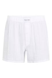 Calvin Klein White Slim Fit Single Boxers - Image 1 of 1