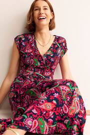 Boden Pink Vanessa Wrap Jersey Maxi Dress - Image 2 of 6