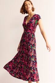 Boden Pink Vanessa Wrap Jersey Maxi Dress - Image 3 of 6
