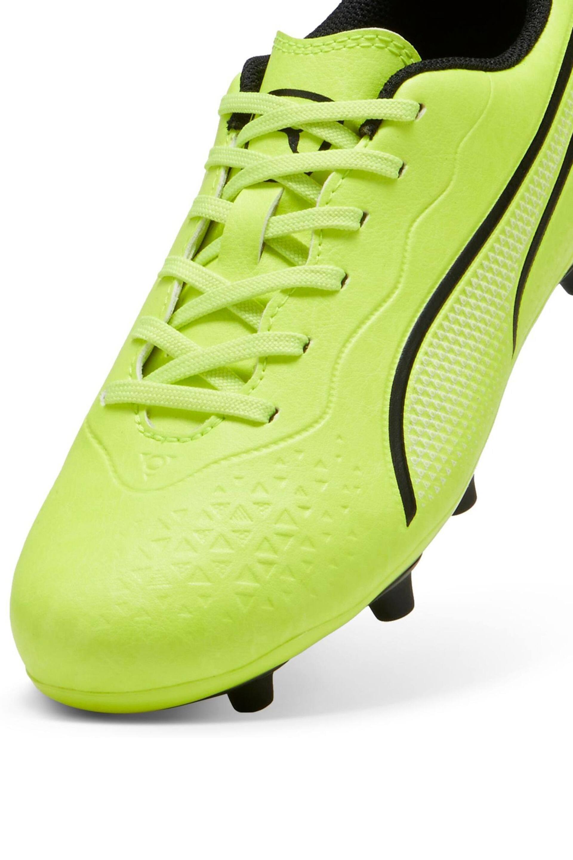 Puma Green Unisex Kids King Match Football Boots - Image 4 of 5