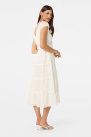 Forever New White Tuscany Trim Detail Midi Dress - Image 5 of 5