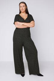 Evans Black Wrap Jumpsuit - Image 2 of 4