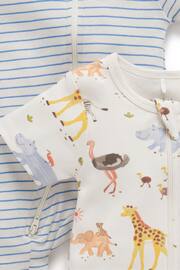 Purebaby Printed Sleepsuit 2 Pack - Image 2 of 3