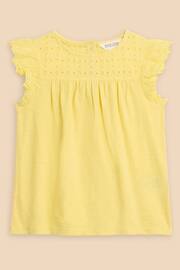 White Stuff Yellow Broderie Top - Image 1 of 3