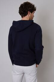 Threadbare Blue Luxe Knitted Pullover Hoodie - Image 2 of 4